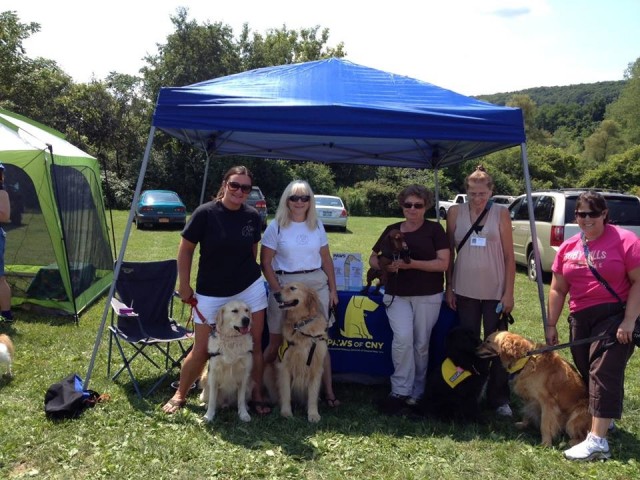 PAWS of CNY volunteers at the Canine Carnival at Jamesville Beach Park