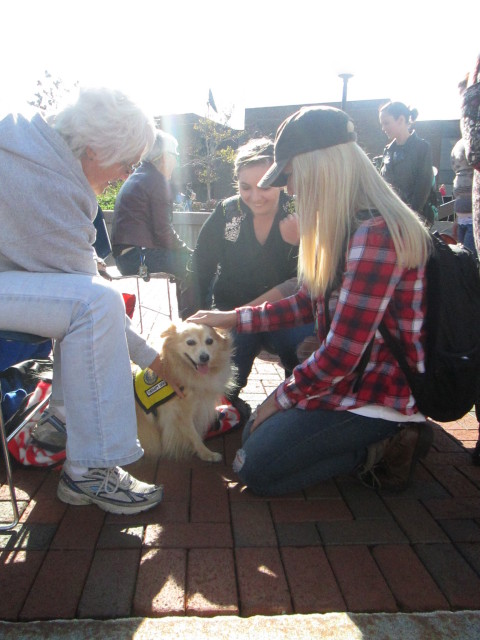 Benny brings smiles to the OCC Stress Reduction Expo