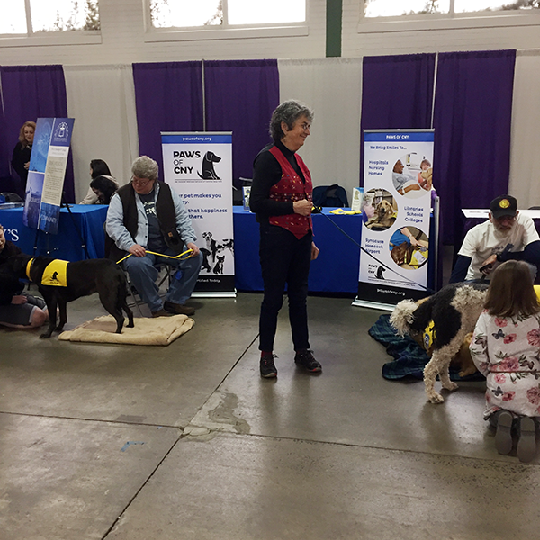 Pet-Therapy Teams at Syracuse Kids Expo - Olive and Yuki
